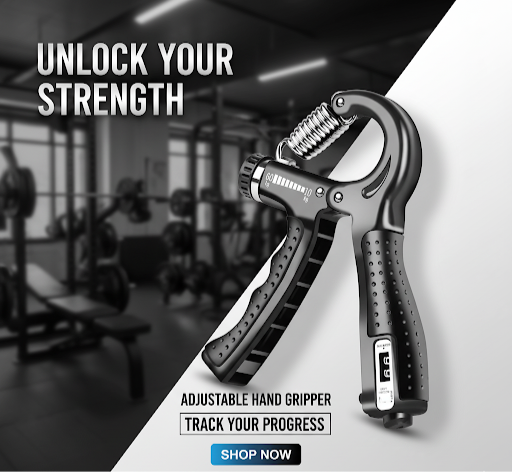 Adjustable Hand Grip Power Exerciser Forearm Wrist Strengthener Gripper With Counter. Colour as pr available stoke