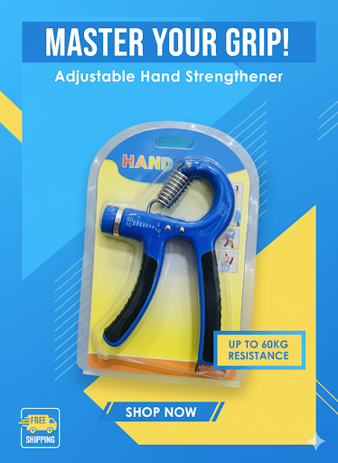 Hand Gripper Strengthener with Adjustable 60-kg Resistance for Stronger Forearms and Wrists